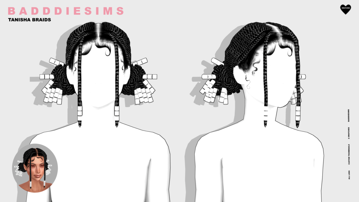 Sims 4 badddiesims tanisha braids
