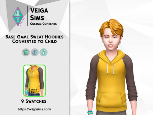 Base Game Sweat Hoodies Converted for Child