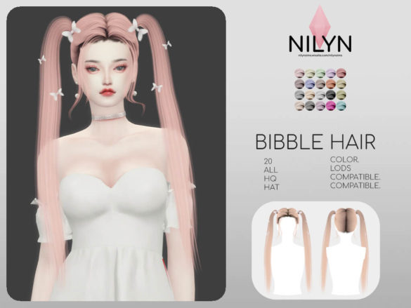 Sims 4 bibble hair new mesh