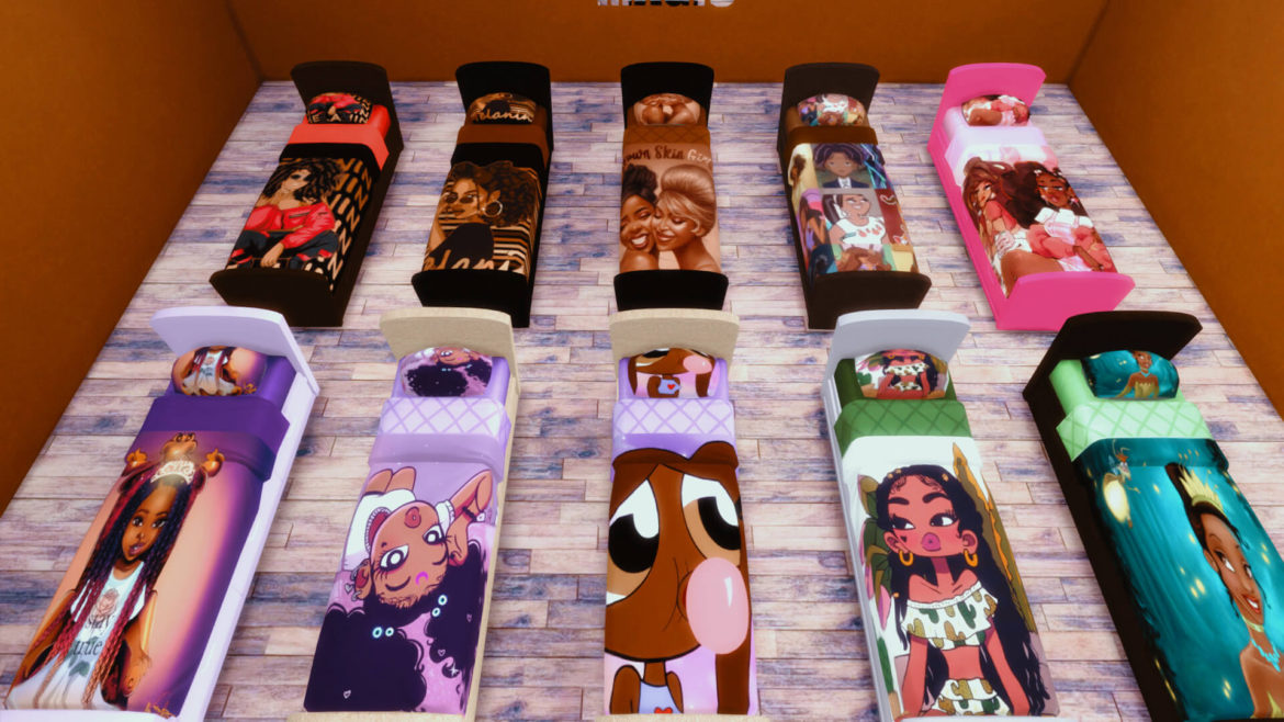 Sims 4 Black Girl Magic Bed Collection