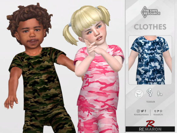 Camouflage Shirt for Toddler 01 by remaron