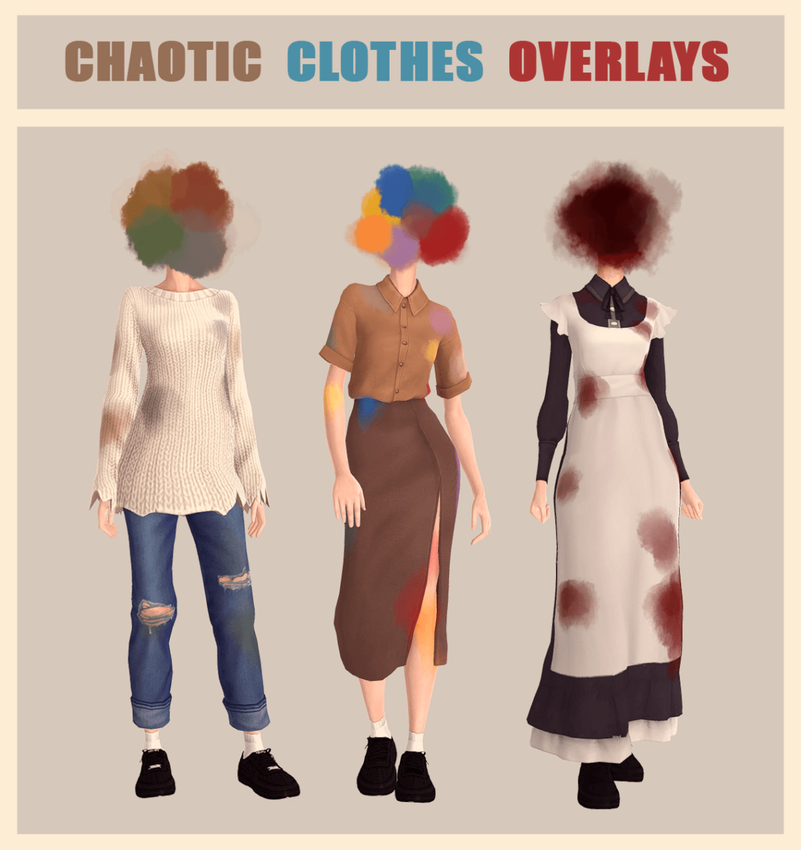 Sims 4 Chaotic Clothes Overlays