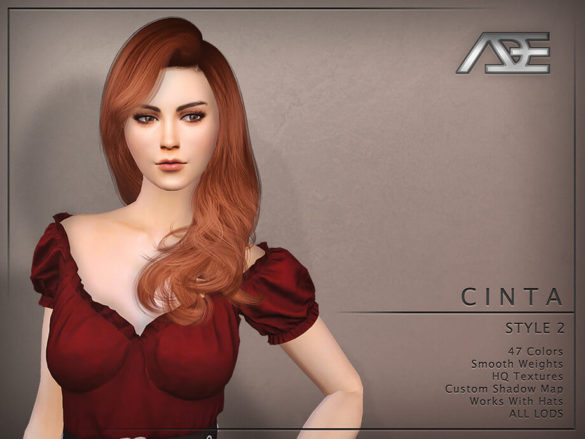 Sims 4 Cinta Style 2 (Hairstyle) by Ade_Darma at TSR
