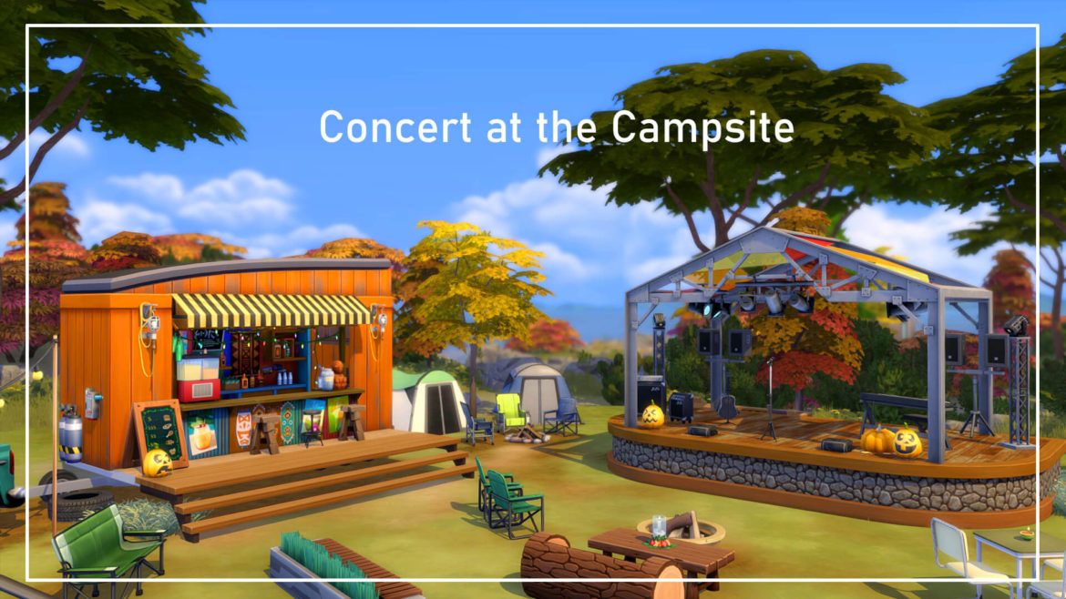 Sims 4 concert at the campsite happy simblreen