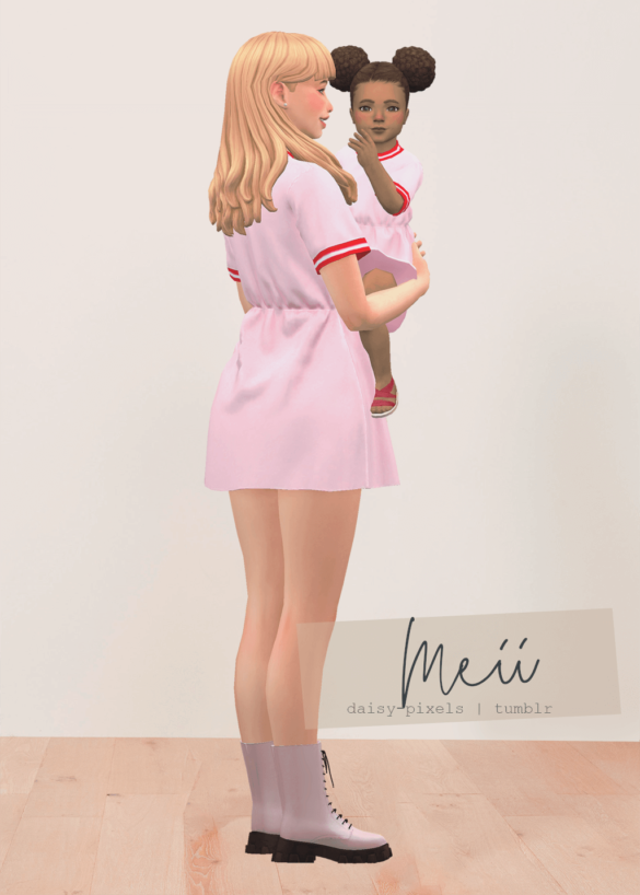 Sims 4 daisy pixels daisy pixels meii dress