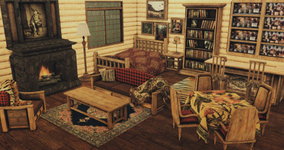 Sims 4 daonsimslife cabin furniture 20set new