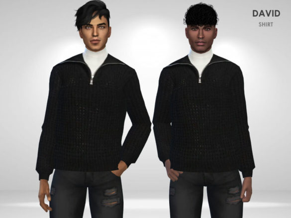 Sims 4 David Shirt by Puresim
