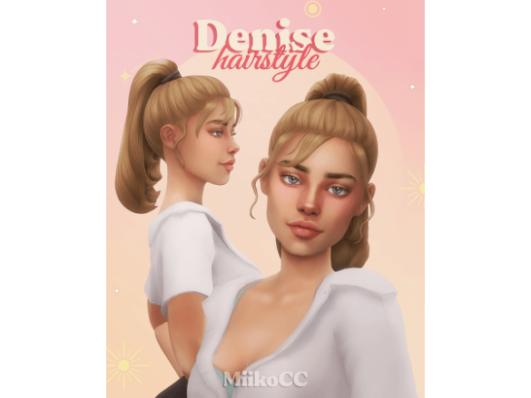 Denise hair (with + without bangs)