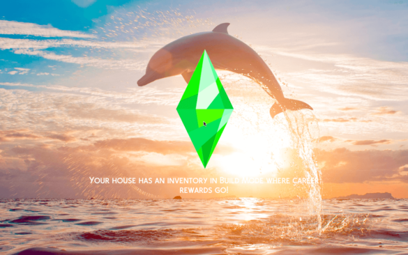 Sims 4 Dolphin Sunset Jump Custom Loading Screen