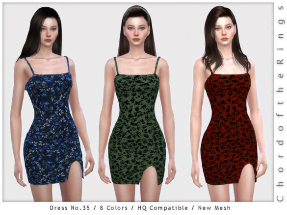 Sims 4 Dress No.35 by ChordoftheRings