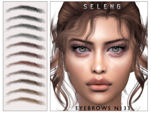 Sims 4 Eyebrows N133 by Seleng