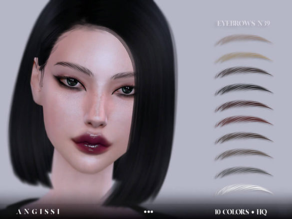 Sims 4 Eyebrows n39 by ANGISSI