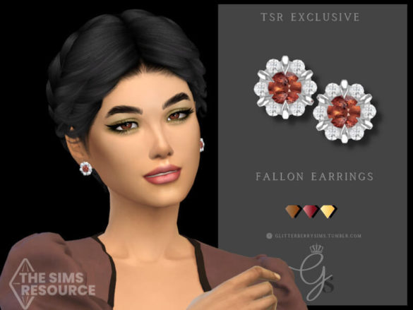 Sims 4 Fallon Earrings
