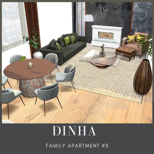 Sims 4 FAMILY APARTMENT #3 by Dinha Gamer