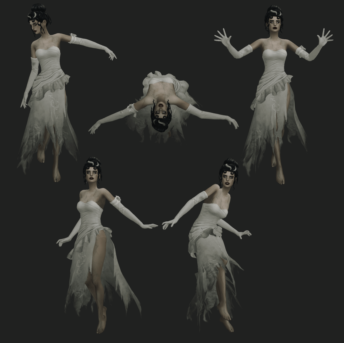 Sims 4 fantasma ghostly poses by slythersim 5 in game
