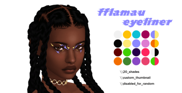 Sims 4 fflamau eyeliner