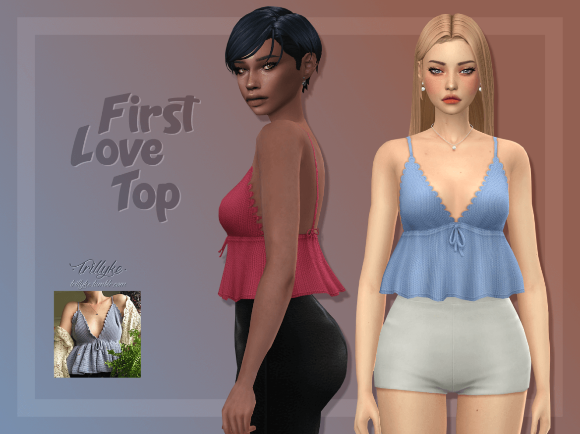 Sims 4 first love top