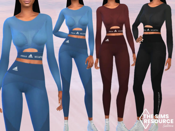 Sims 4 Full Body Athletic Outfits by Saliwa