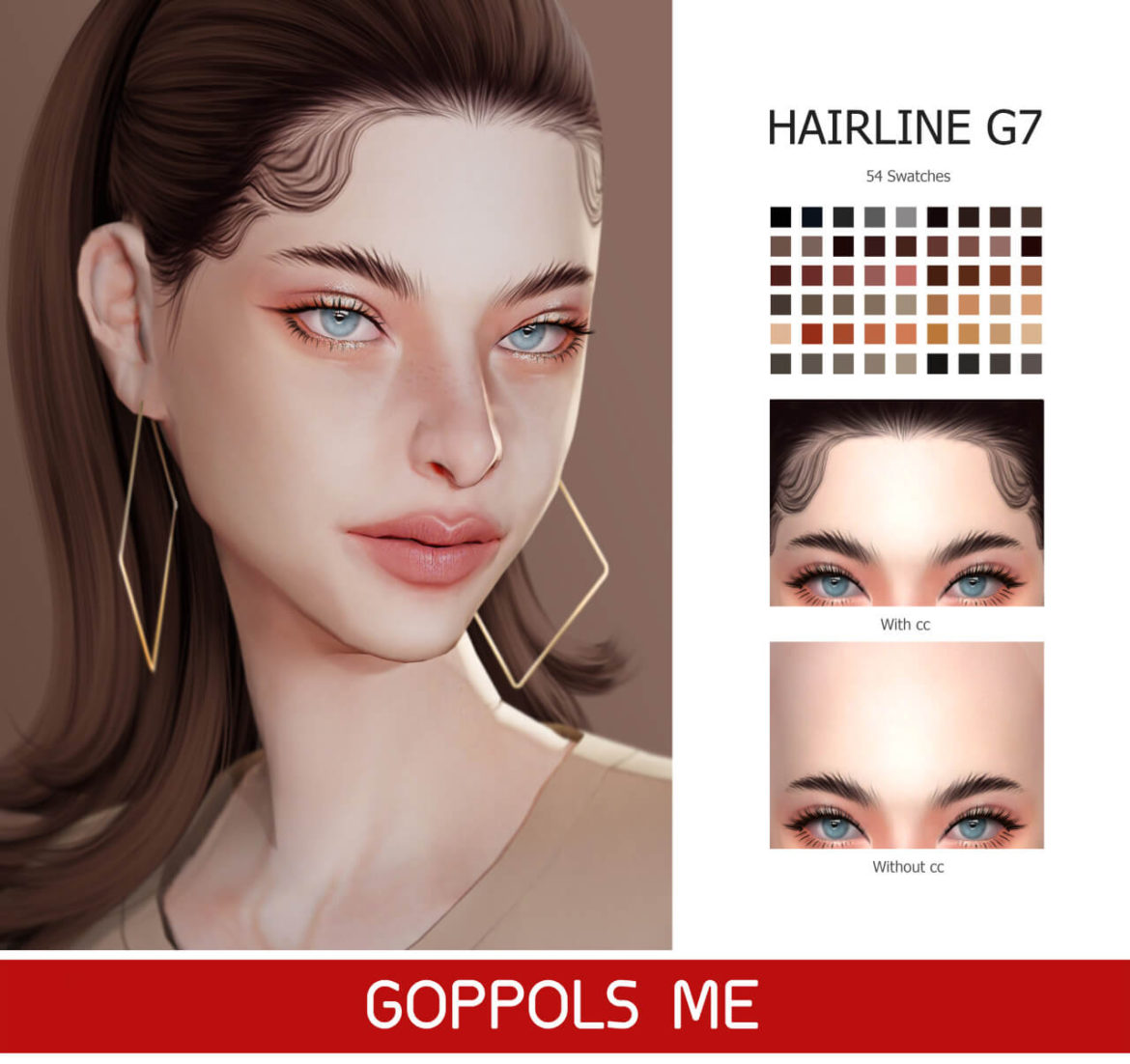 Sims 4 GPME-GOLD Hairline G7 at GOPPOLS Me