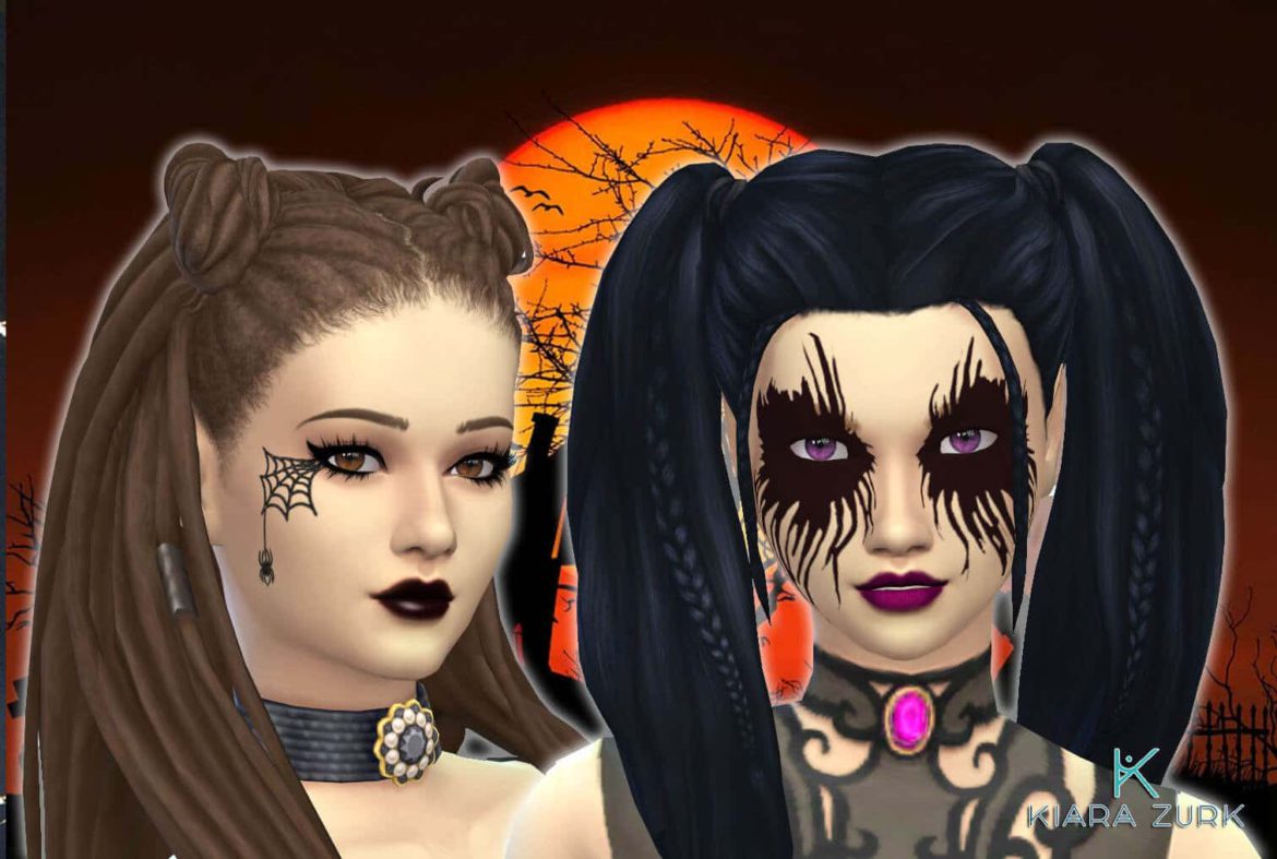 Sims 4 Halloween Makeup by My Stuff Origin