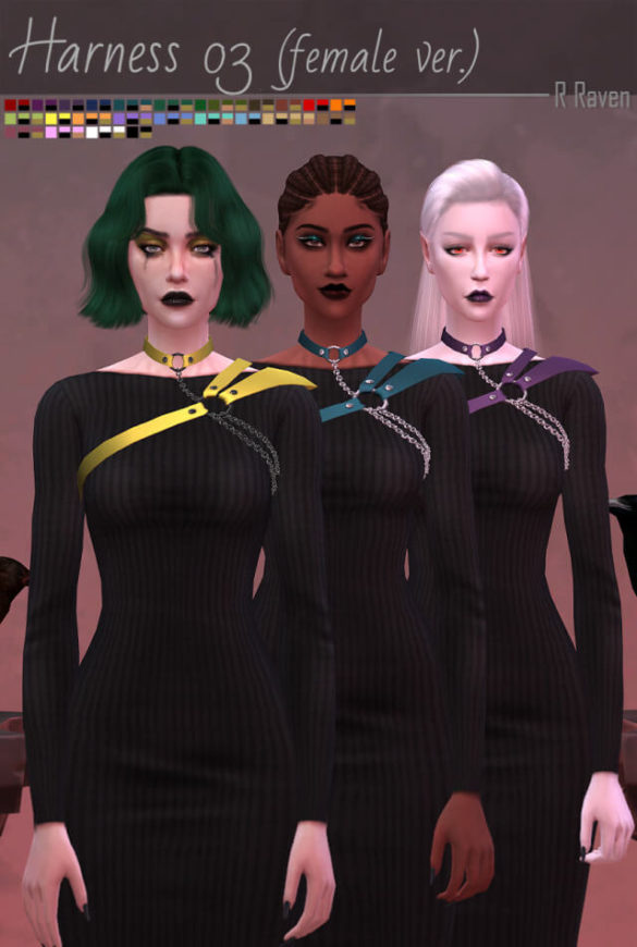 Sims 4 harness 03 female ver