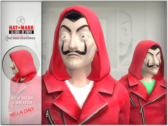 Sims 4 Hat + Mask by BAkalia