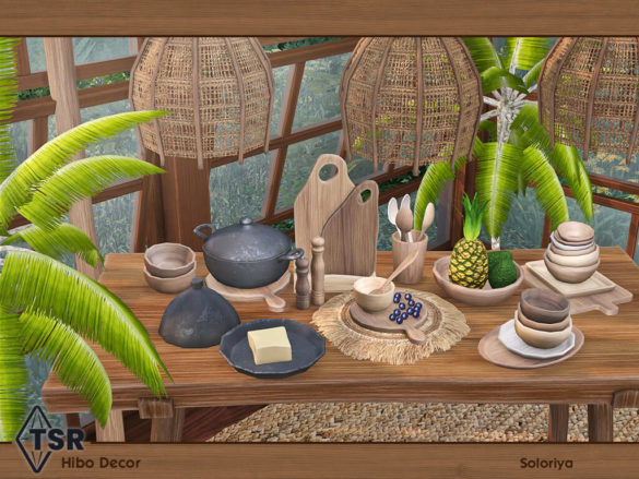 Sims 4 hibo decor a decorative set for dining