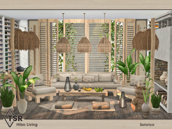 Sims 4 Hibo Living by soloriya
