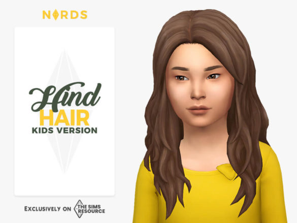 Sims 4 Hind Hair for Kids by Nords