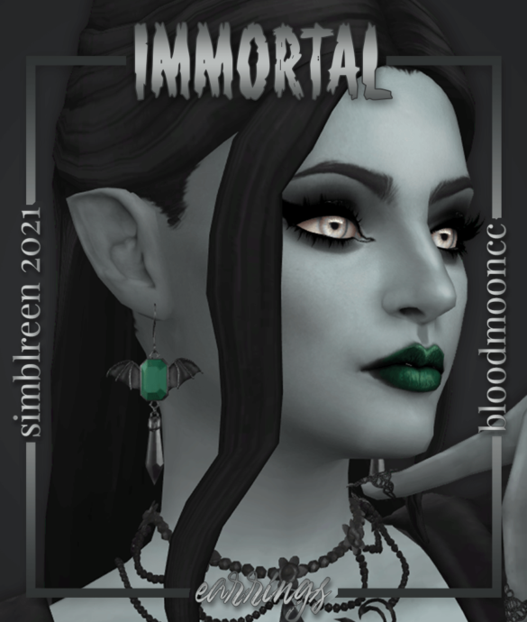 immortal earrings simblreen 2021 halloween treat