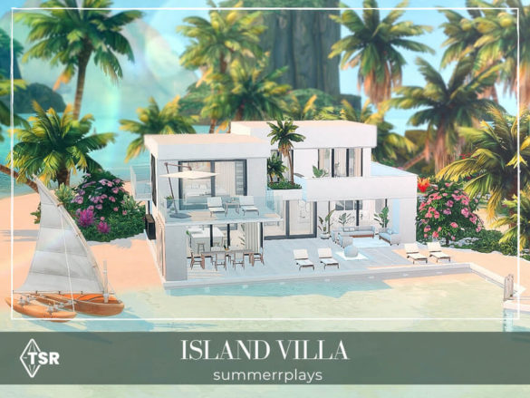 Sims 4 Island Villa by Summerr Plays