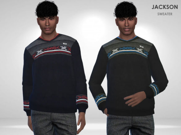 Sims 4 Jackson Sweater by Puresim at TSR