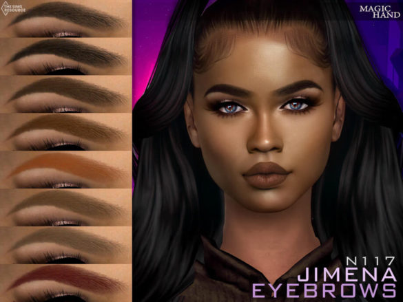 Sims 4 Jimena Eyebrows N117 by MagicHand at TSR