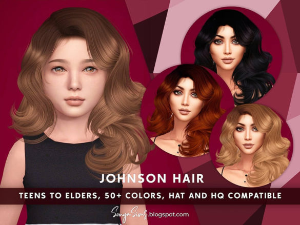 Sims 4 Johnson Hair KIDS by SonyaSimsCC