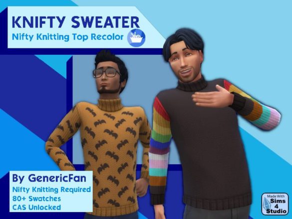 Sims 4 Knifty Sweater – Nifty Knitting Recolor