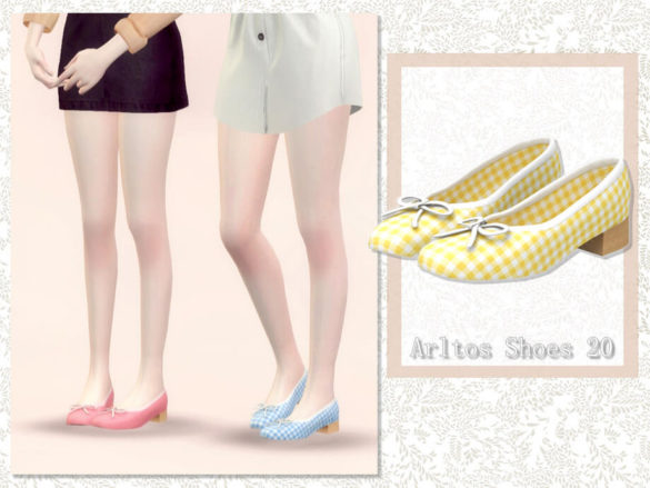 Sims 4 Lattice shoes 20 by Arltos