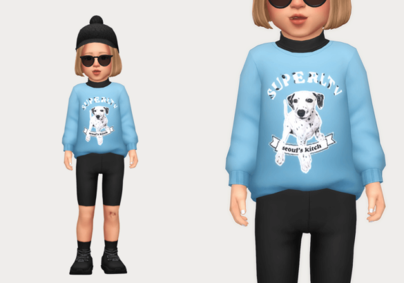 Sims 4 layered mock neck