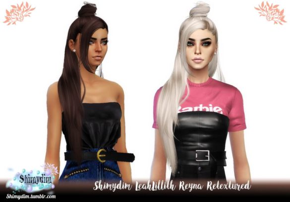 LeahLillith Reyna Hair Retexture Sims
