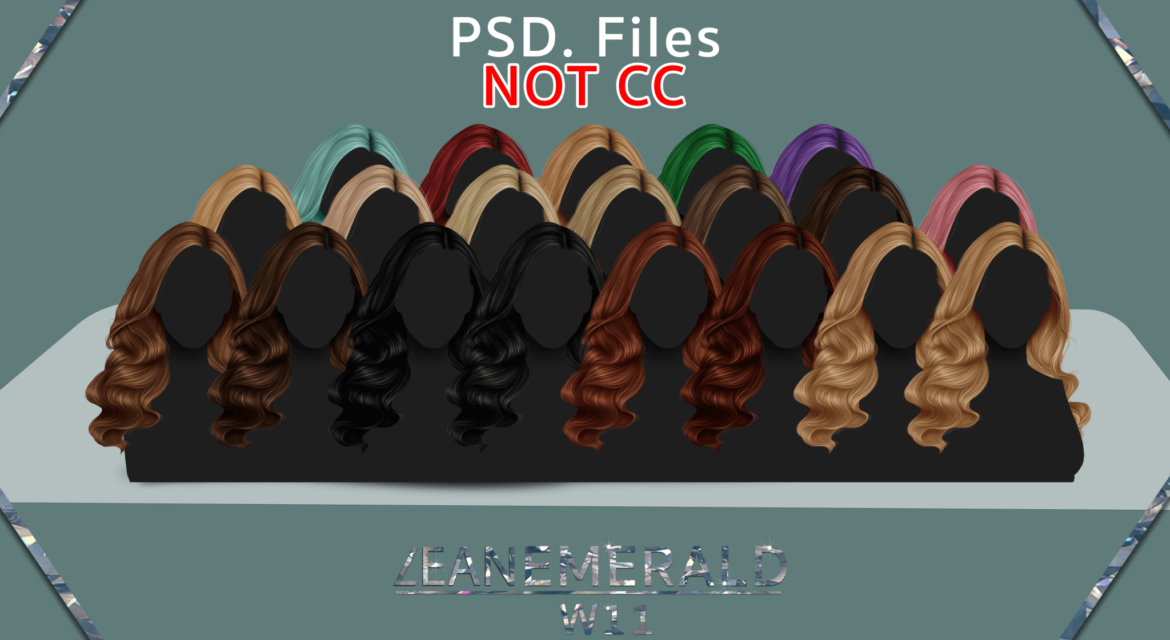 Sims 4 lean emerald member w11 Hair