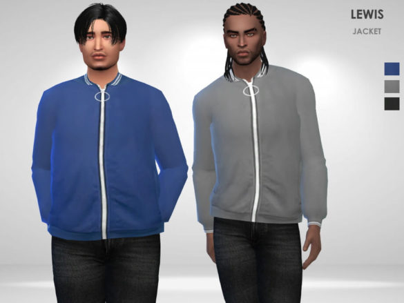 Sims 4 Lewis Jacket by Puresim