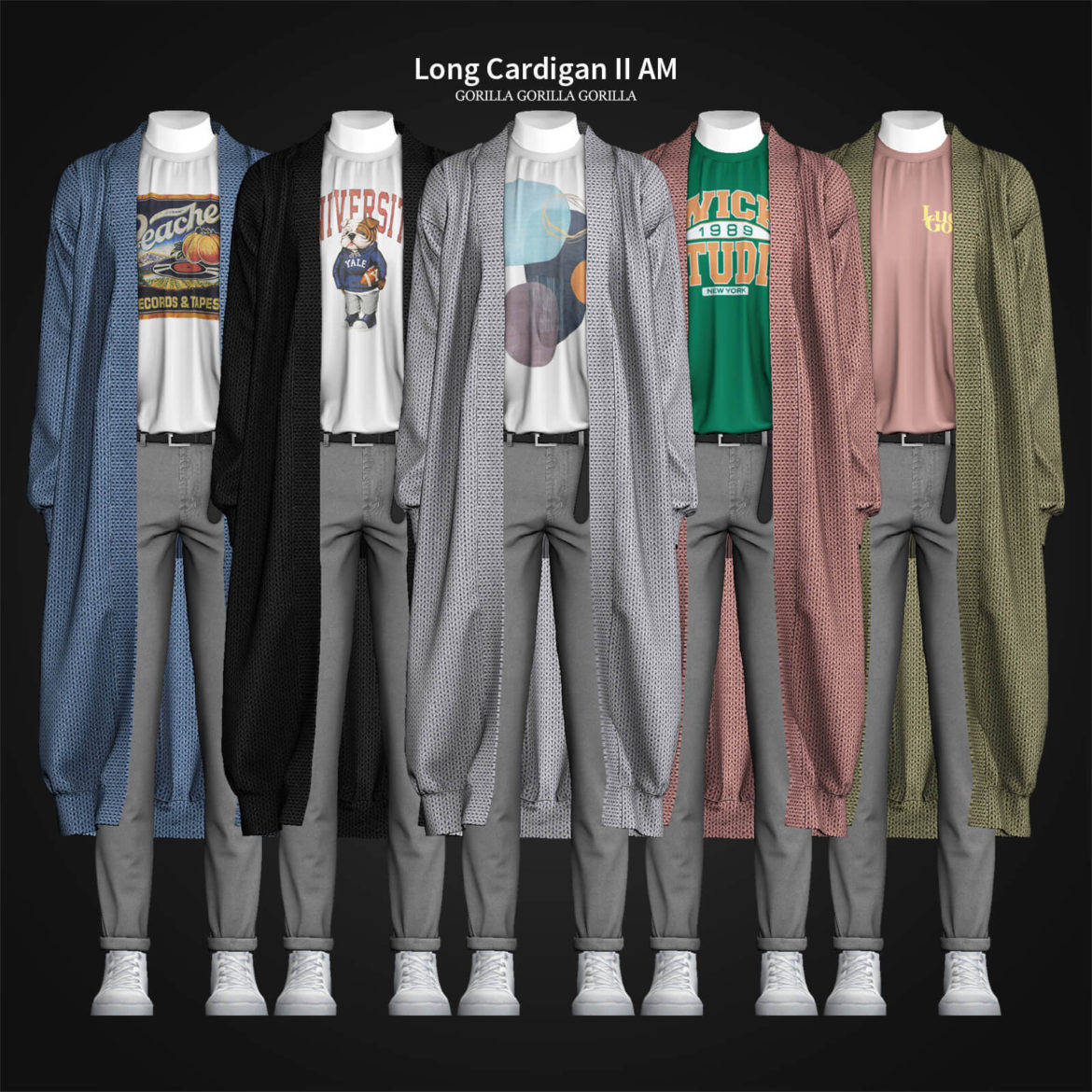 Sims 4 long cardigan