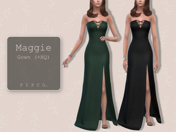Sims 4 Maggie Gown II by Pipco