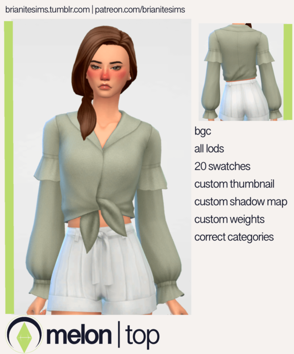 Sims 4 melon top