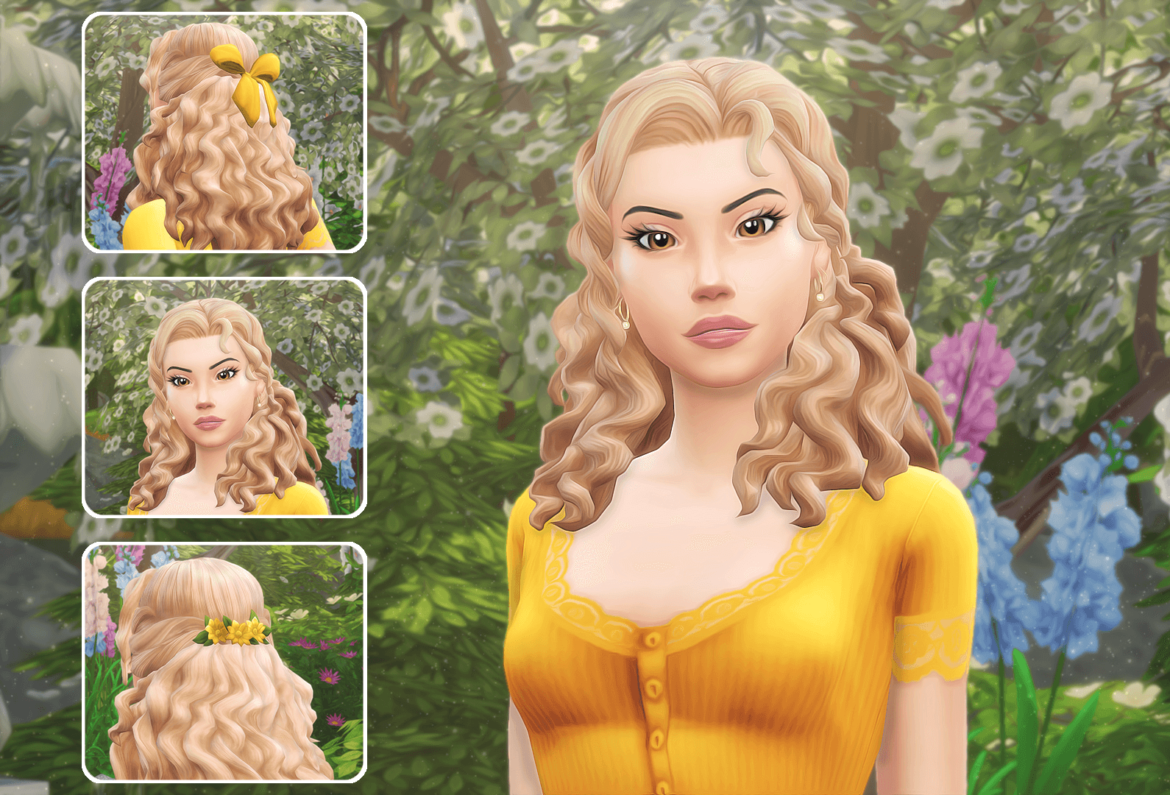 Sims 4 monica hair