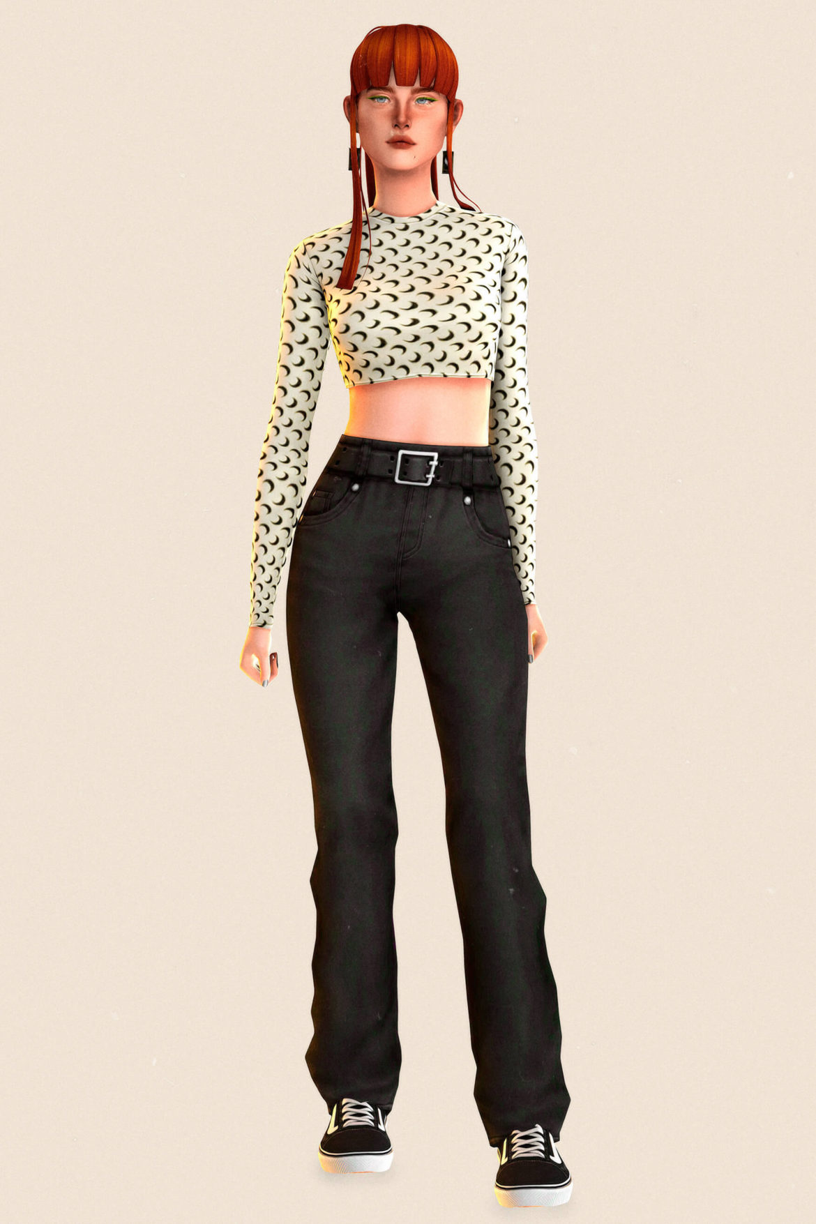 Sims 4 my baby hair by daylife sims top by trillyke