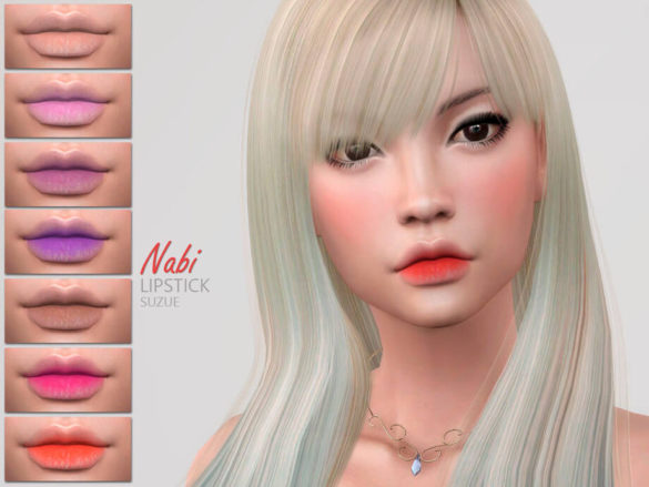 Sims 4 Nabi Lipstick N26 by Suzue