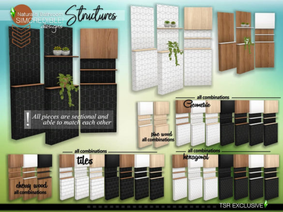Sims 4 Naturalis Structures set by SIMcredible!