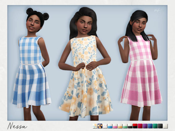 Sims 4 Nessa Dress by Sifix