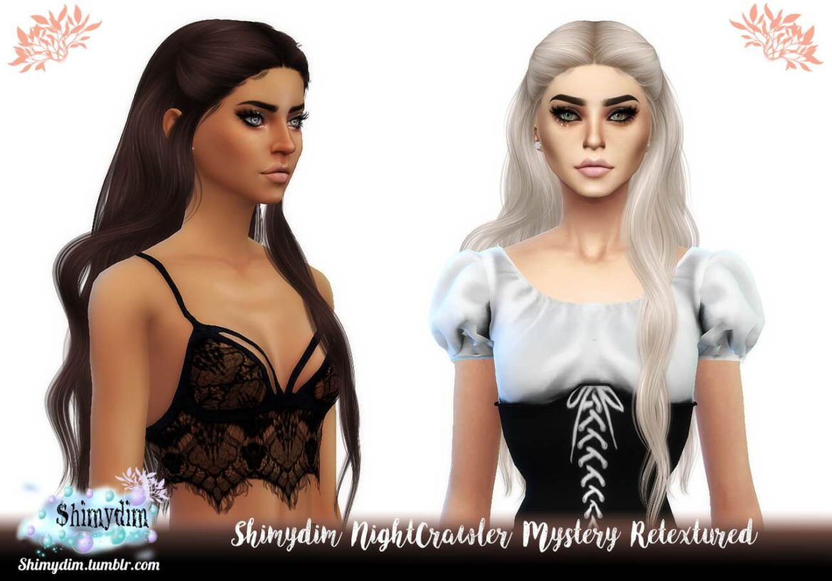 NightCrawler Mystery Hair Retexture Sims