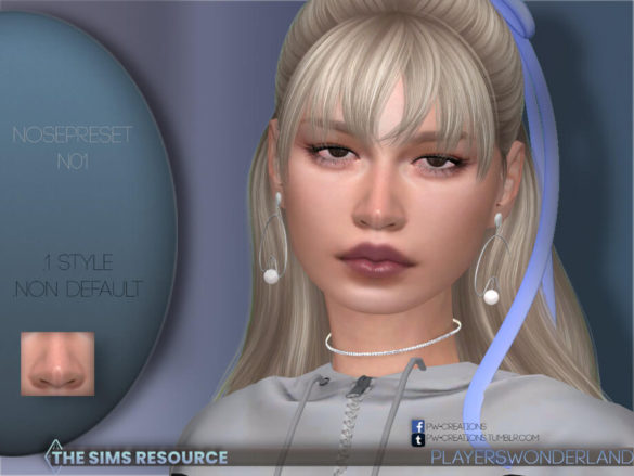 Sims 4 Nosepreset N01 by PlayersWonderland